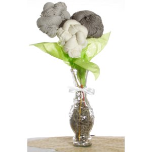 Jimmy Beans Wool Koigu Yarn Bouquets - Malabrigo Uno Dos Tres Bouquet - Greys