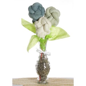 Jimmy Beans Wool Koigu Yarn Bouquets - Malabrigo Uno Dos Tres Bouquet - Greens