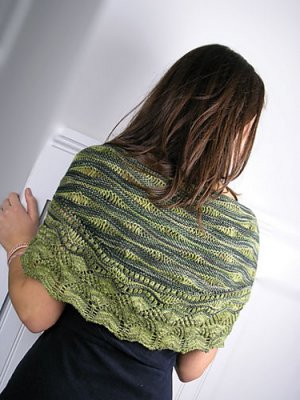 Knit One, Crochet Too Patterns - Sea Lettuce Shawl Pattern