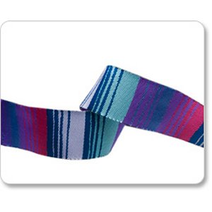 Renaissance Ribbons Kaffe Fassett Ribbon Fabric - Phase Stripes - Blue and Purple - 7/8"