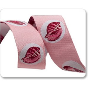 Renaissance Ribbons Tula Pink Ribbon Fabric - Shells - Pink - 7/8"