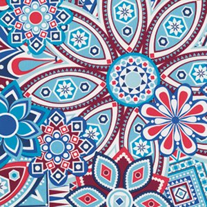 Jenean Morrison Beechwood Park Fabric - Picnic - Blue