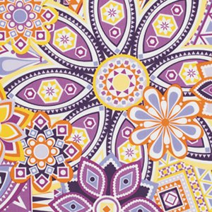 Jenean Morrison Beechwood Park Fabric - Picnic - Purple