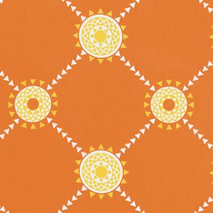 Jenean Morrison Beechwood Park Fabric - Reunion - Orange