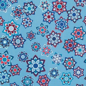 Jenean Morrison Beechwood Park Fabric - Sunkissed - Blue