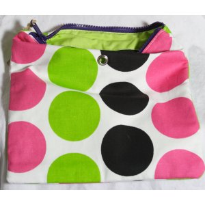 Top Shelf Totes Yarn Pop - Gadgety - Black & Pink Dots