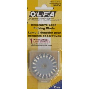 Olfa Rotary Replacement Blade - 45mm Pinking Blade