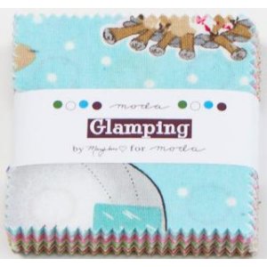 Mary Jane Glamping Precuts Fabric - Mini Charm Pack