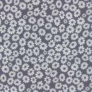 Me and My Sister Shades of Black Fabric - Mini Flowers - Grey (22164 33)