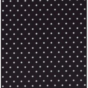 Me and My Sister Shades of Black Fabric - Dotted Swiss - Black (22167 32)