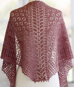 Rosemary Romi Hill Home Is Where The Heart Is Patterns - Shawl #7- Desert Peach Pattern