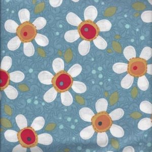 AdornIt Wildflower Fabric - Pop Daisy - Blue