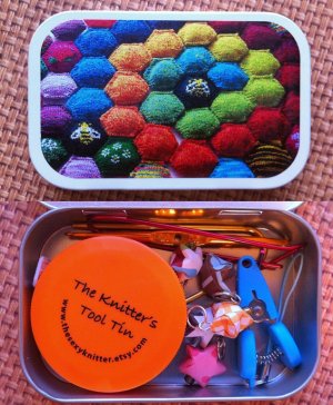The Sexy Knitter Knitter's Tool Tins - Beekeeper's Quilt