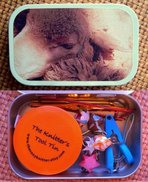 The Sexy Knitter Knitter's Tool Tins - Sheep