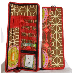 Chicken Boots Long Needle Case - Seahorses