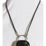 La LOOP Leather Looops - 587BL - Black Leather Braid Cord w/Antique Silver Accessories photo