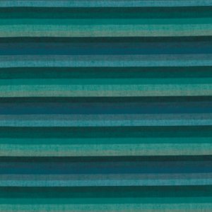Kaffe Fassett Woven Stripe Fabric - Multi Stripe - Deep Sea