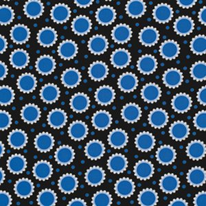 Jane Sassaman Wild Child Fabric - Delirious Dots - Blue
