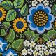 Jane Sassaman Wild Child - Flower Fiesta - Blue Fabric photo