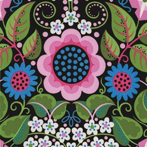 Jane Sassaman Wild Child Fabric - Flower Fiesta - Pink