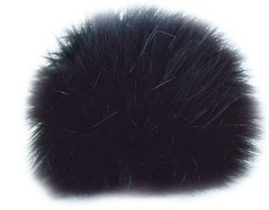 Universal Yarns Luxury Fur Pom-Pom - 101-01 Black (Discontinued)