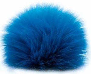 Universal Yarns Luxury Fur Pom-Pom - 103-09 Blue