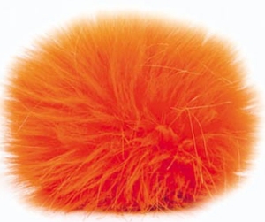 Universal Yarns Luxury Fur Pom-Pom - 105-10 Neon Orange (Discontinued)