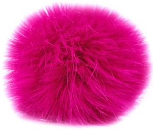 Universal Yarns Luxury Fur Pom-Pom - 105-12 Neon Pink (Discontinued)