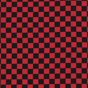 Luella Doss Fowl Play Fabric - Large Check - Red