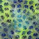 Michael Miller Fabrics Batiks - Little Elephants - Mineral Fabric photo