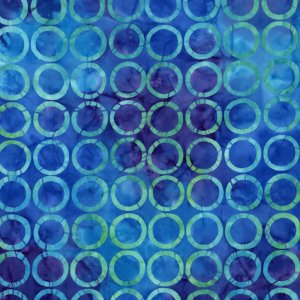 Michael Miller Fabrics Batiks Fabric - Ring Dot - Whirlpool