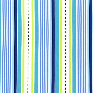 Michael Miller Fabrics Les Monsieurs Fabric - Racing Stripes - Blue
