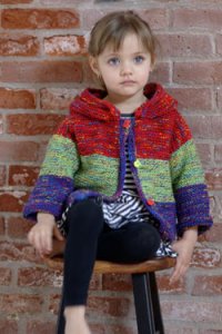 Plymouth Yarn Baby & Children Patterns - 2621 Child's Hoodie Cardi Pattern