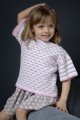 Plymouth Yarn Baby & Children Patterns - 2570 Girl's Quilt Stitch Boatneck Pullover Patterns photo