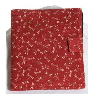 KA Fabric Needle Cases - Type A - Dragonfly Red/Tan
