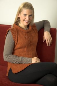 Plymouth Yarn Adult Vest Patterns - 2576 Woman's Cap Sleeve Pullover Pattern