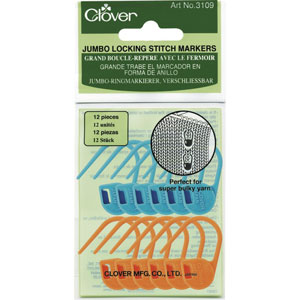 Clover Stitch Markers - Jumbo Locking Stitch Markers