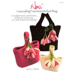 Noni Patterns - Cascading Fuchsias Market Bag Pattern