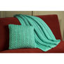 Plymouth Yarn Home Accessory Patterns - 2650 Eyelet Cable Pillow Cover & Throw Patterns photo