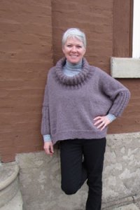 Plymouth Yarn Sweater & Pullover Patterns - 2601 Women's Boxy Pullover Pattern