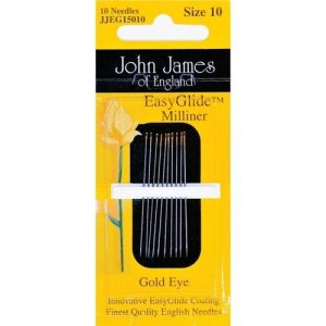 Colonial Needle Co. John James Needles - Gold 'n Glide Milliner / Straw Needles