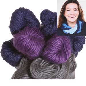 Be Sweet Multicolor Entwined Cowl Kit - Grape