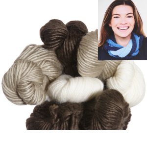 Be Sweet Multicolor Entwined Cowl Kit - Chestnut