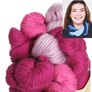 Be Sweet Multicolor Entwined Cowl Kit - Raspberry