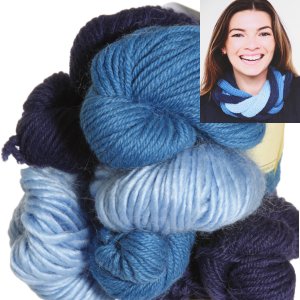 Be Sweet Multicolor Entwined Cowl Kit - Blueberry