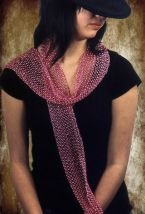 Swallow Hill Creations April Beaded Scarf - Fuchsia (Breast Cancer)