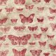Tim Holtz Eclectic Elements - Butterfly - Red Fabric photo