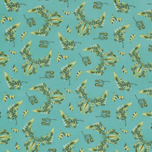 Tula Pink Acacia Fabric - Butterfly Wings - Teal