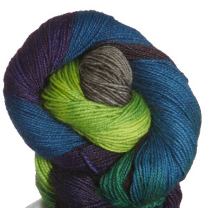 Queensland Collection Llama Lace Yarn - 14 Teal, Lime, Brown