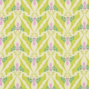 Heather Bailey Lottie Da Fabric - Papillon - Lime